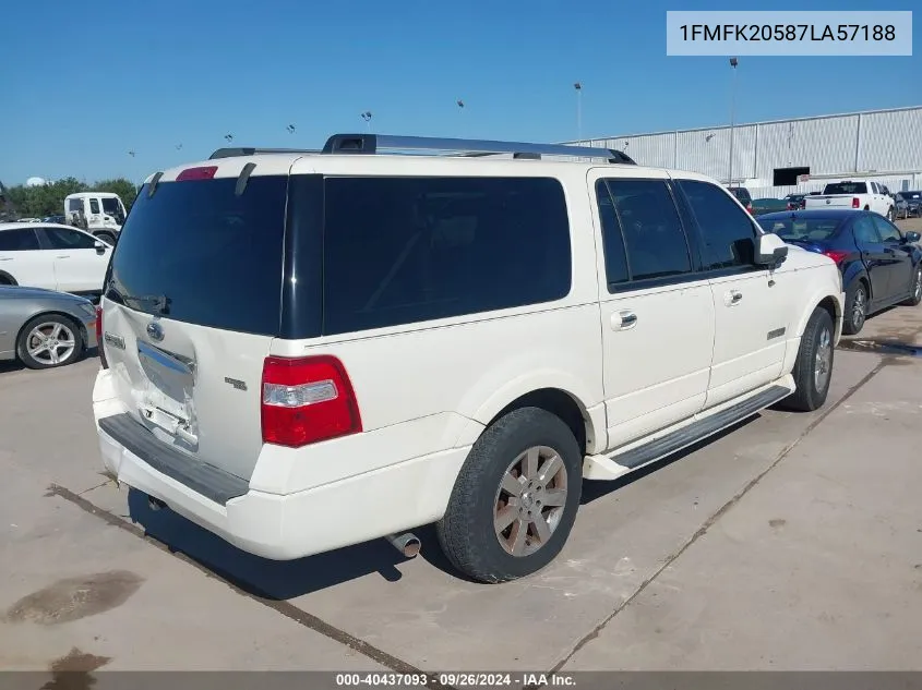 2007 Ford Expedition El Limited VIN: 1FMFK20587LA57188 Lot: 40437093