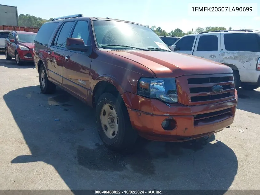 2007 Ford Expedition El Limited VIN: 1FMFK20507LA90699 Lot: 40463822