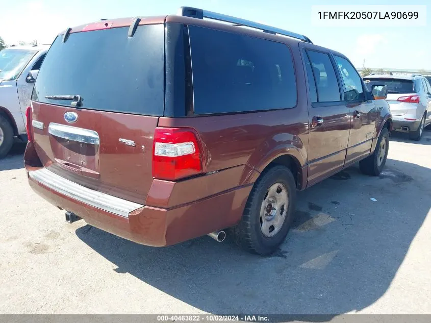 2007 Ford Expedition El Limited VIN: 1FMFK20507LA90699 Lot: 40463822