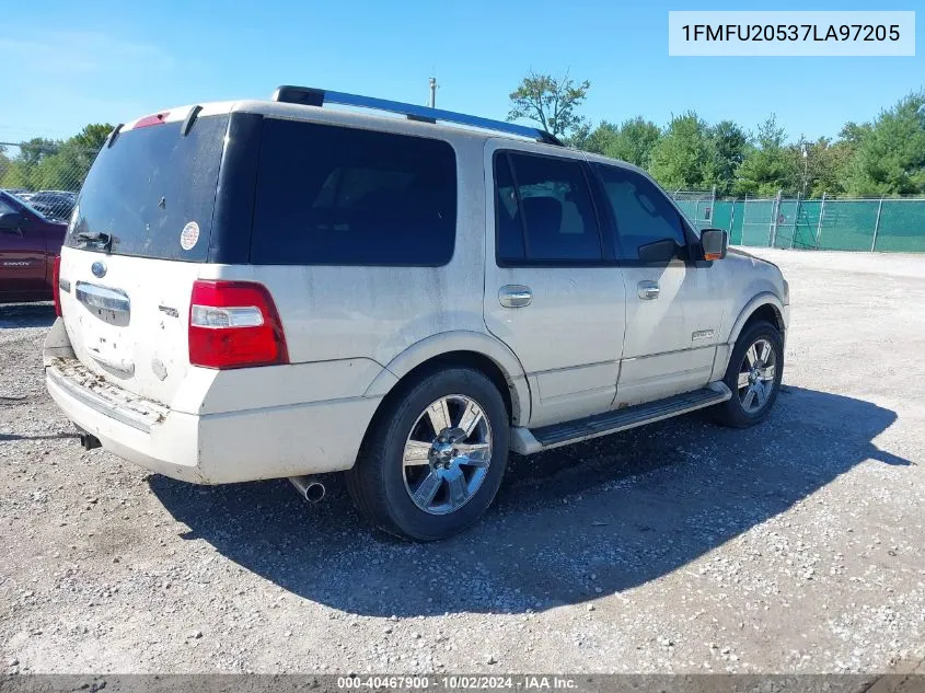 2007 Ford Expedition Limited VIN: 1FMFU20537LA97205 Lot: 40467900