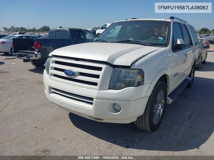 2007 Ford Expedition Limited VIN: 1FMFU19587LA38082 Lot: 40511889