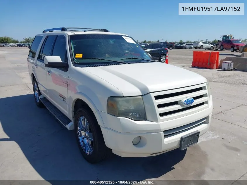 2007 Ford Expedition Limited VIN: 1FMFU19517LA97152 Lot: 40512325