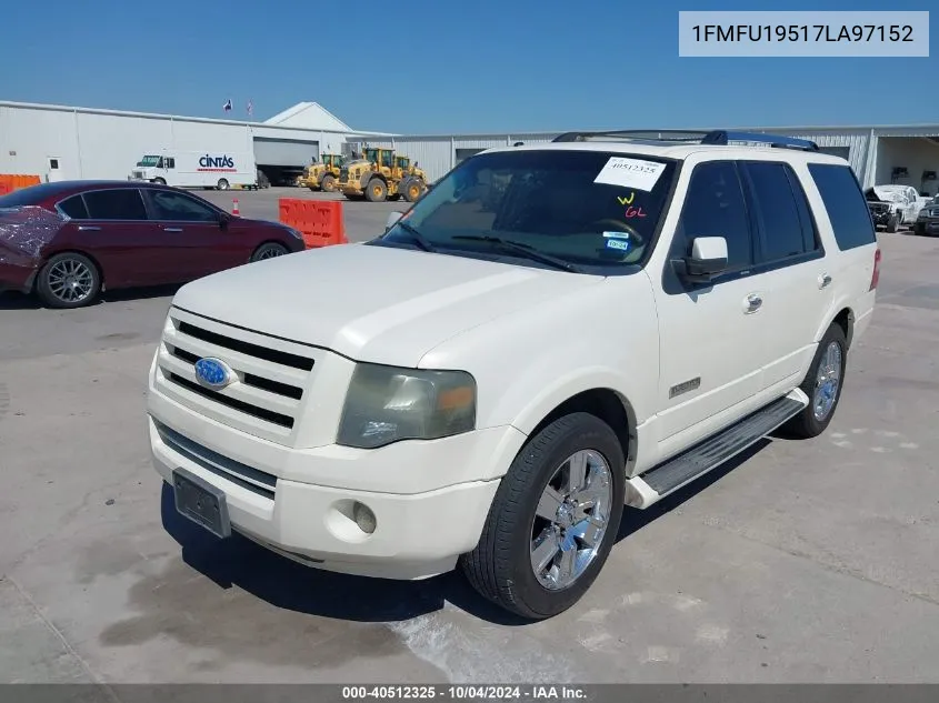 2007 Ford Expedition Limited VIN: 1FMFU19517LA97152 Lot: 40512325