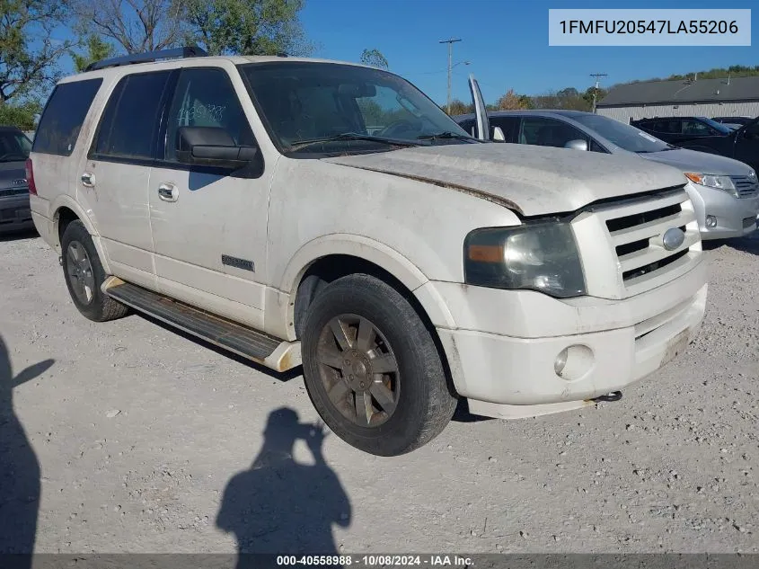 2007 Ford Expedition Limited VIN: 1FMFU20547LA55206 Lot: 40558988