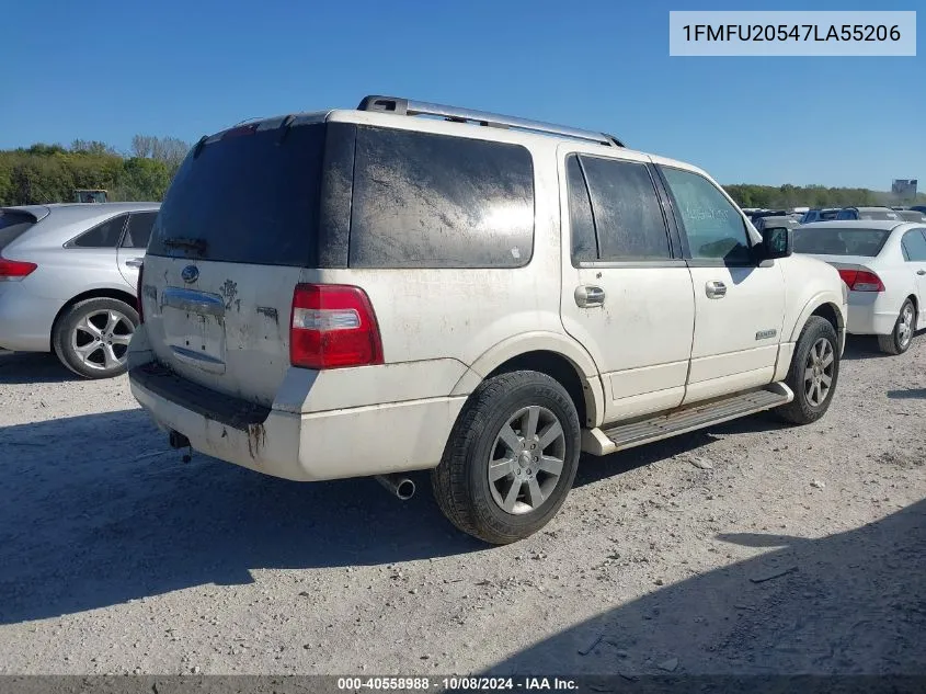 2007 Ford Expedition Limited VIN: 1FMFU20547LA55206 Lot: 40558988