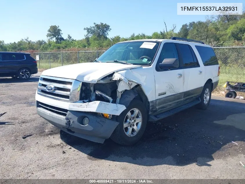 2007 Ford Expedition El Xlt VIN: 1FMFK15537LA32931 Lot: 40559421