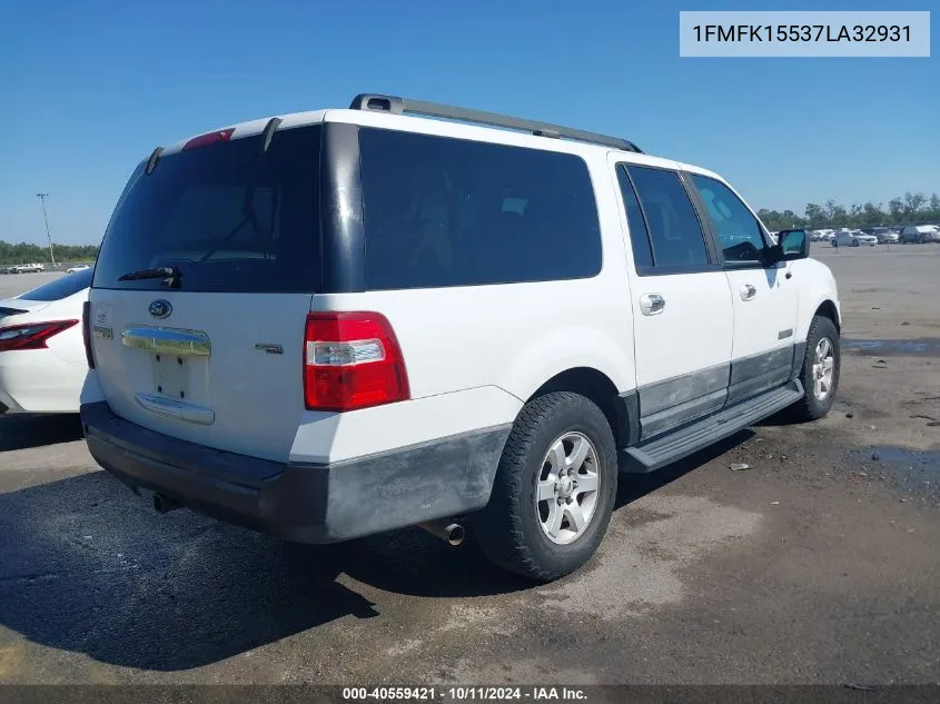 2007 Ford Expedition El Xlt VIN: 1FMFK15537LA32931 Lot: 40559421