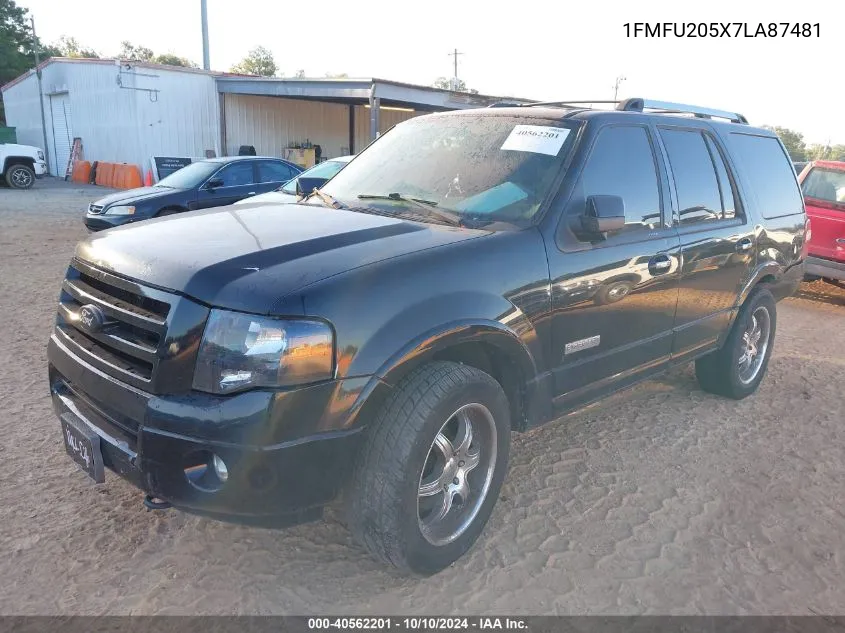 2007 Ford Expedition Limited VIN: 1FMFU205X7LA87481 Lot: 40562201