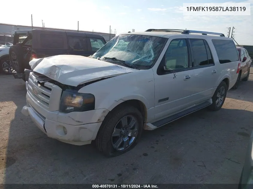 2007 Ford Expedition El Limited VIN: 1FMFK19587LA38119 Lot: 40570131