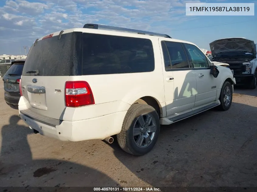 1FMFK19587LA38119 2007 Ford Expedition El Limited