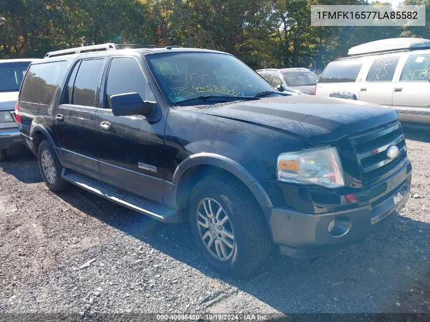 2007 Ford Expedition El Xlt VIN: 1FMFK16577LA85582 Lot: 40585480