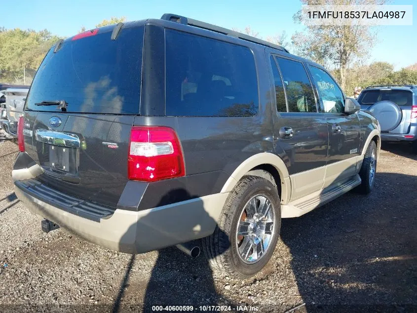 2007 Ford Expedition Eddie Bauer VIN: 1FMFU18537LA04987 Lot: 40600599