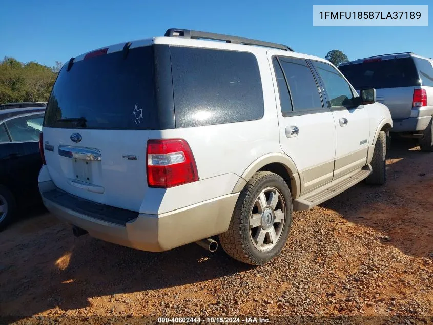 2007 Ford Expedition Eddie Bauer VIN: 1FMFU18587LA37189 Lot: 40602444