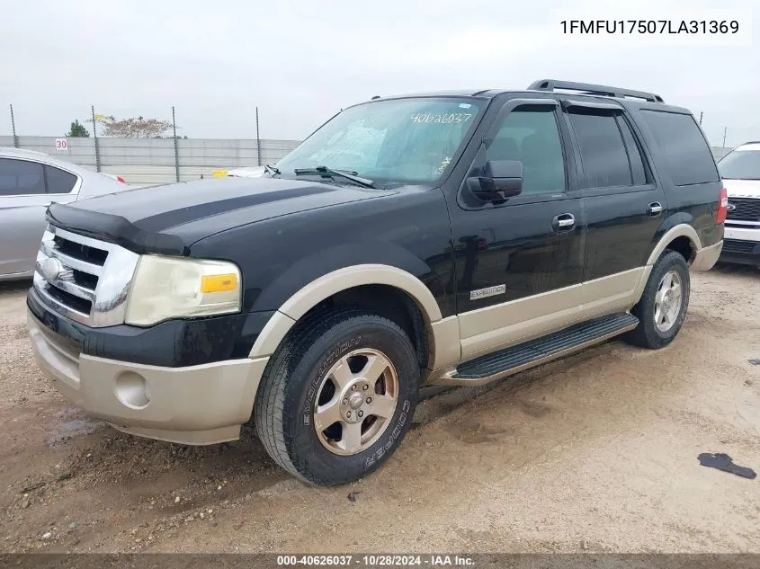 2007 Ford Expedition Eddie Bauer VIN: 1FMFU17507LA31369 Lot: 40626037