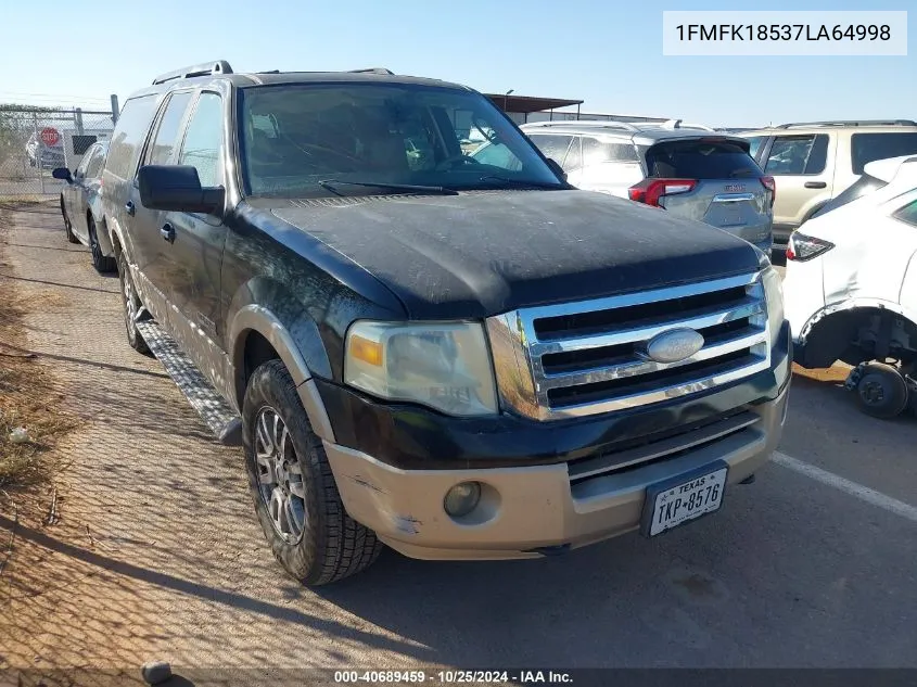 2007 Ford Expedition El Eddie Bauer VIN: 1FMFK18537LA64998 Lot: 40689459