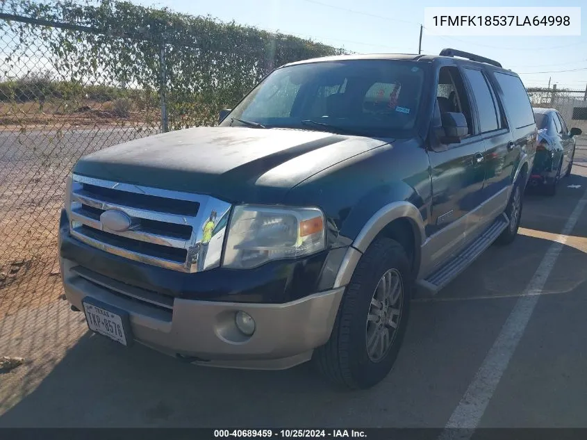 2007 Ford Expedition El Eddie Bauer VIN: 1FMFK18537LA64998 Lot: 40689459