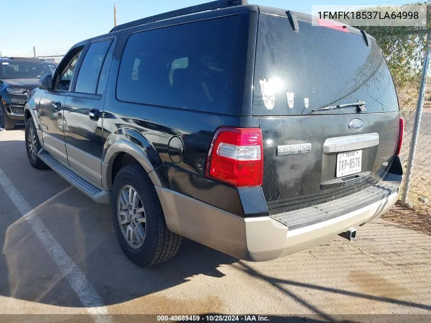 2007 Ford Expedition El Eddie Bauer VIN: 1FMFK18537LA64998 Lot: 40689459