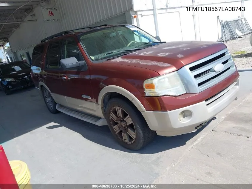 2007 Ford Expedition Eddie Bauer VIN: 1FMFU18567LA08743 Lot: 40698703