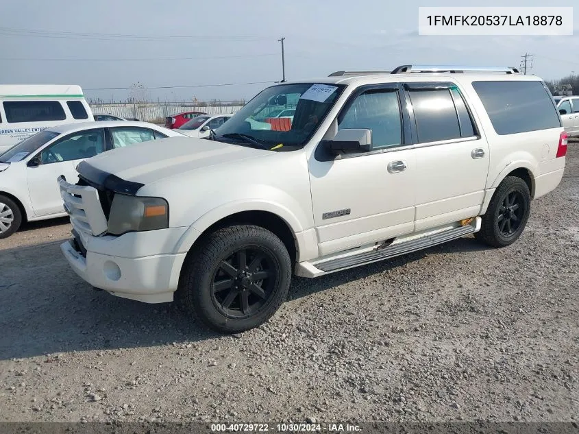 2007 Ford Expedition El Limited VIN: 1FMFK20537LA18878 Lot: 40729722