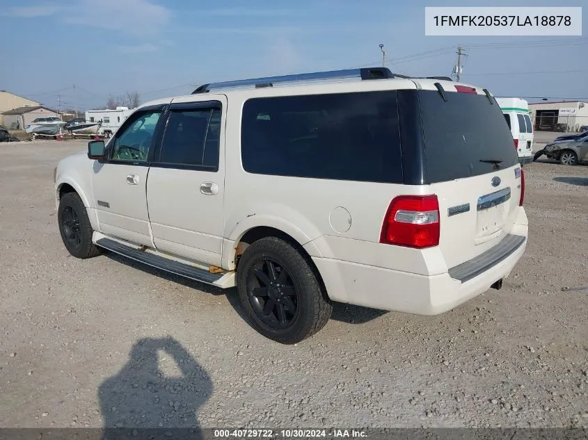 2007 Ford Expedition El Limited VIN: 1FMFK20537LA18878 Lot: 40729722