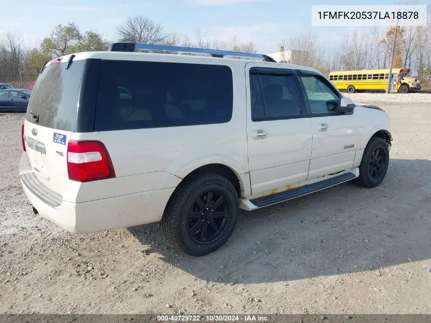 2007 Ford Expedition El Limited VIN: 1FMFK20537LA18878 Lot: 40729722