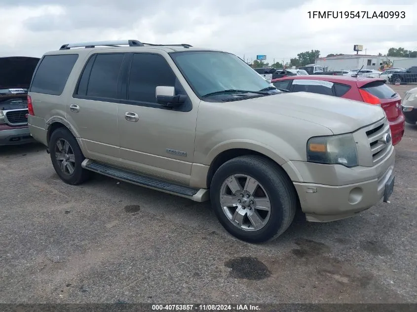 2007 Ford Expedition Limited VIN: 1FMFU19547LA40993 Lot: 40753857