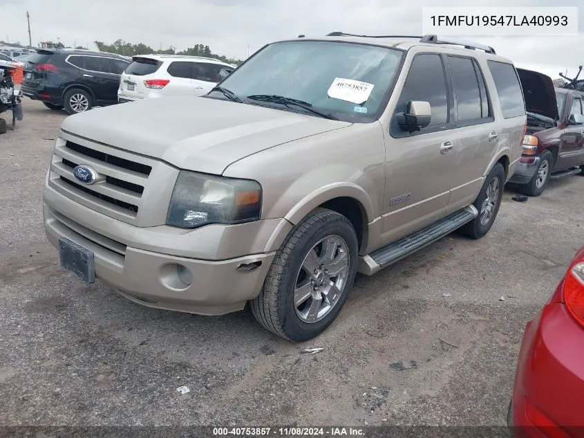 2007 Ford Expedition Limited VIN: 1FMFU19547LA40993 Lot: 40753857