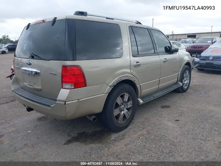 2007 Ford Expedition Limited VIN: 1FMFU19547LA40993 Lot: 40753857