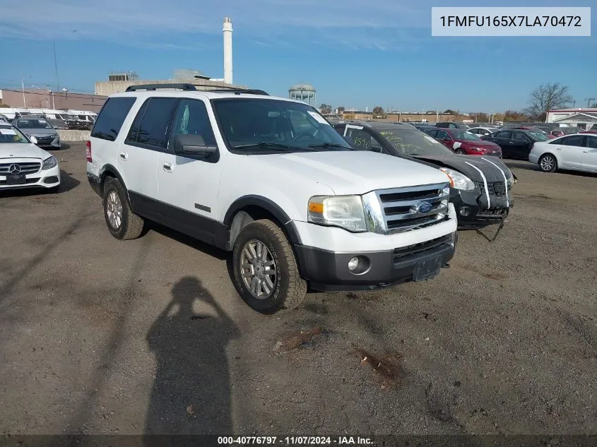 2007 Ford Expedition Xlt VIN: 1FMFU165X7LA70472 Lot: 40776797