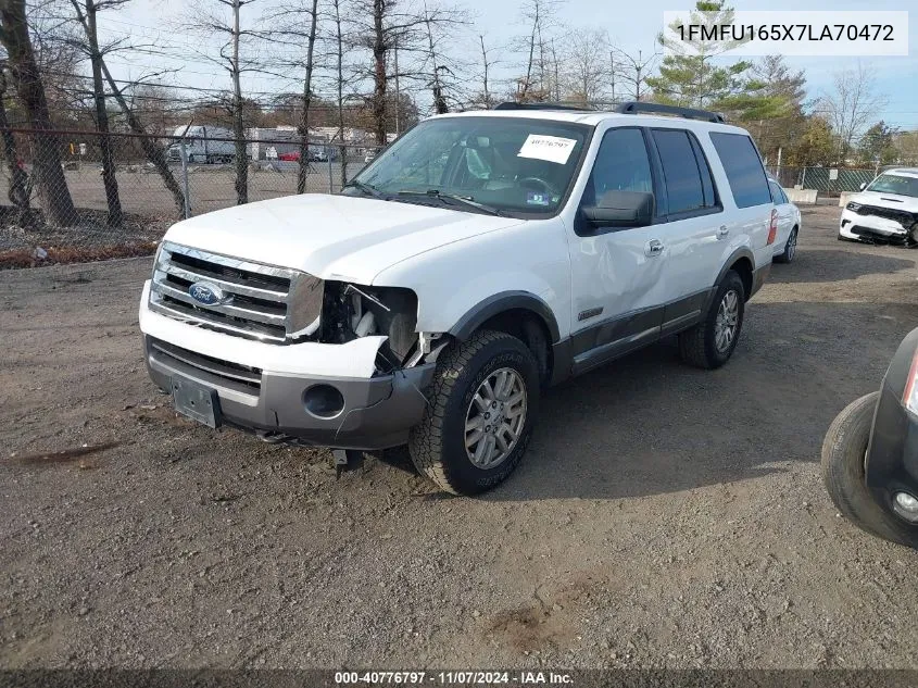 2007 Ford Expedition Xlt VIN: 1FMFU165X7LA70472 Lot: 40776797