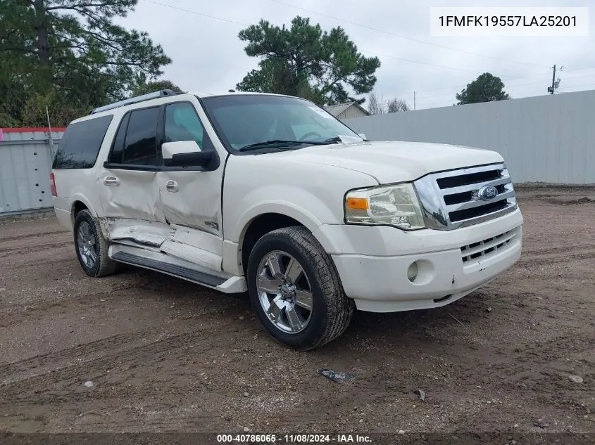 2007 Ford Expedition El Limited VIN: 1FMFK19557LA25201 Lot: 40786065