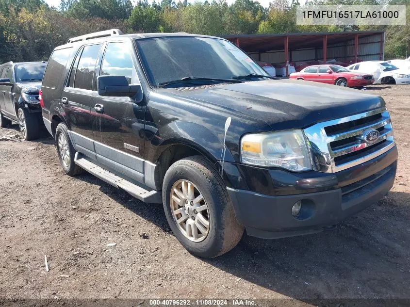 2007 Ford Expedition Xlt VIN: 1FMFU16517LA61000 Lot: 40796292