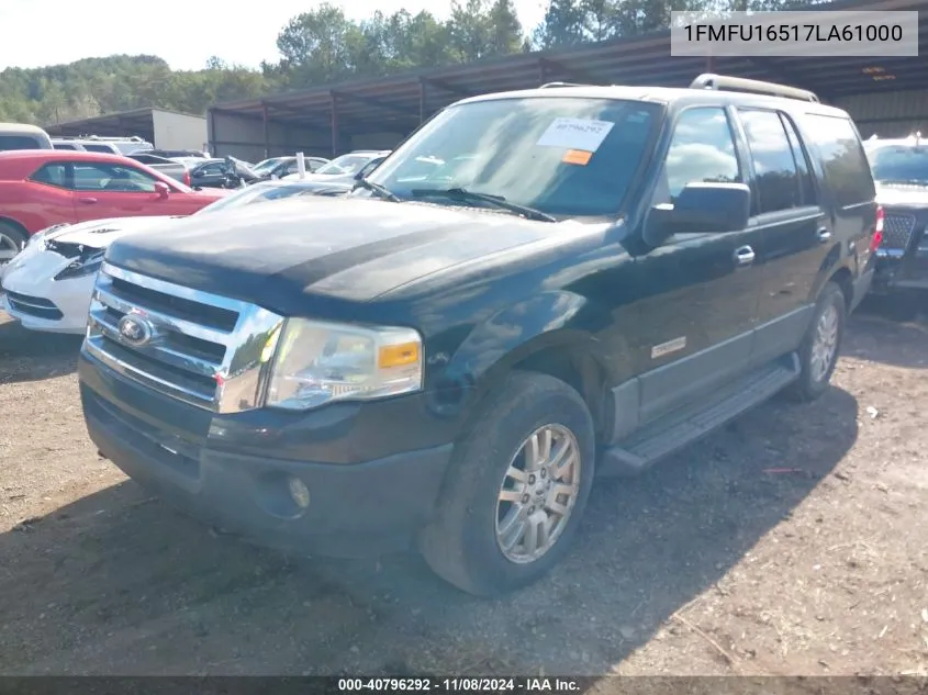 2007 Ford Expedition Xlt VIN: 1FMFU16517LA61000 Lot: 40796292