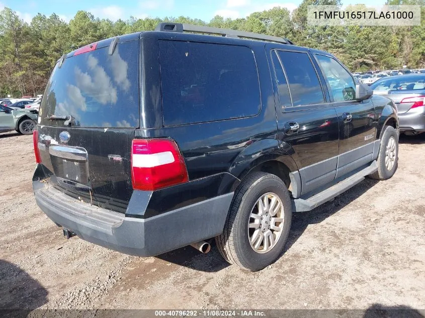 2007 Ford Expedition Xlt VIN: 1FMFU16517LA61000 Lot: 40796292