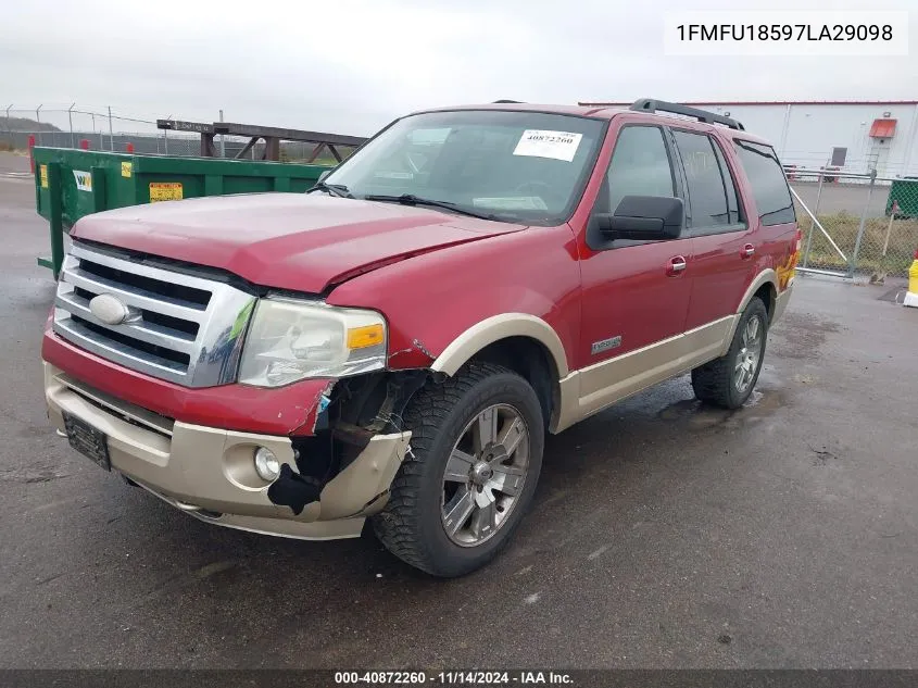 2007 Ford Expedition Eddie Bauer VIN: 1FMFU18597LA29098 Lot: 40872260