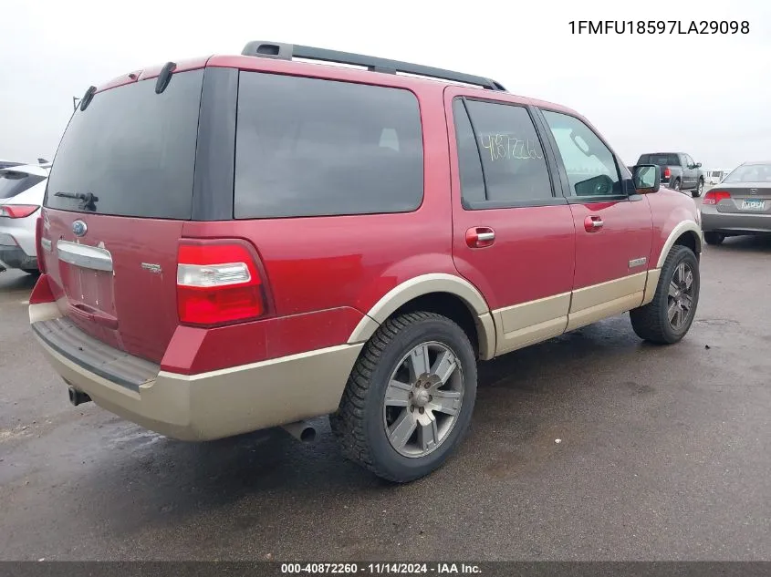 2007 Ford Expedition Eddie Bauer VIN: 1FMFU18597LA29098 Lot: 40872260