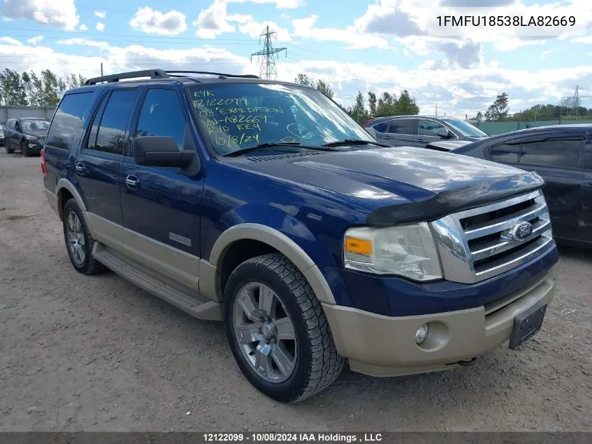 2008 Ford Expedition VIN: 1FMFU18538LA82669 Lot: 12122099