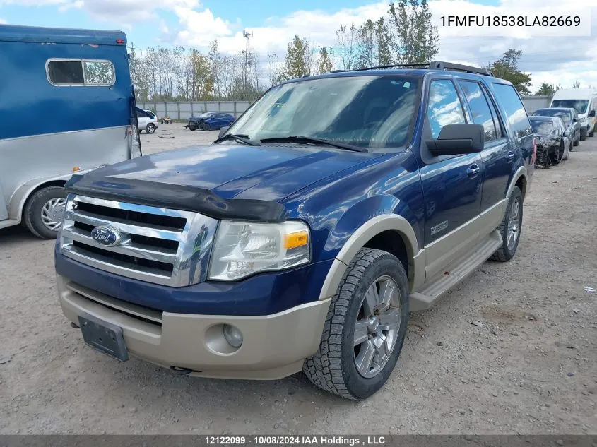 2008 Ford Expedition VIN: 1FMFU18538LA82669 Lot: 12122099