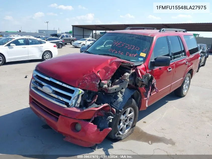 2008 Ford Expedition Xlt VIN: 1FMFU15548LA27975 Lot: 39837670