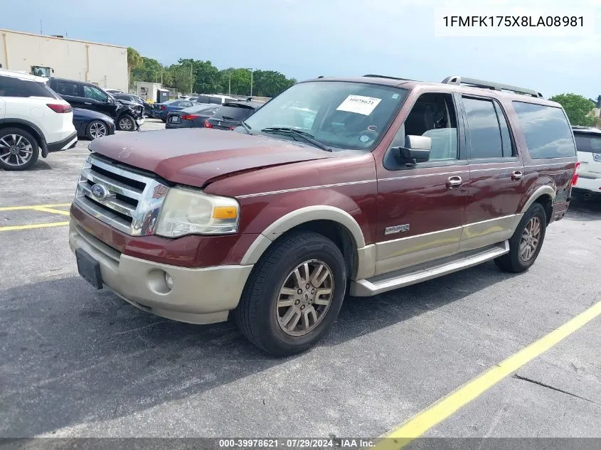 1FMFK175X8LA08981 2008 Ford Expedition El Eddie Bauer/King Ranch