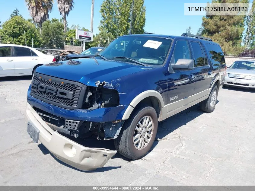 2008 Ford Expedition El Eddie Bauer/King Ranch VIN: 1FMFK17588LA08123 Lot: 39994644