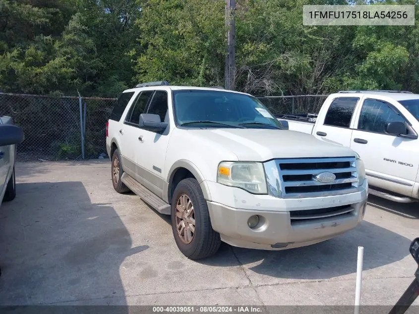 2008 Ford Expedition Eddie Bauer/King Ranch VIN: 1FMFU17518LA54256 Lot: 40039051