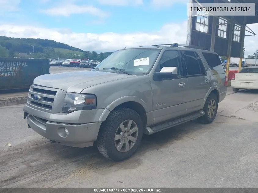 2008 Ford Expedition Limited VIN: 1FMFU20538LA12834 Lot: 40140777