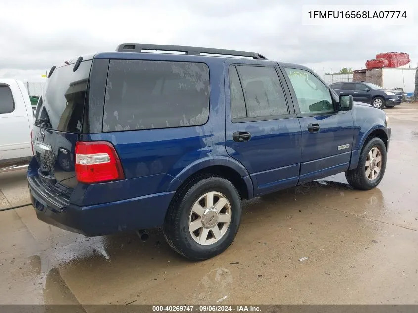 2008 Ford Expedition Xlt VIN: 1FMFU16568LA07774 Lot: 40269747