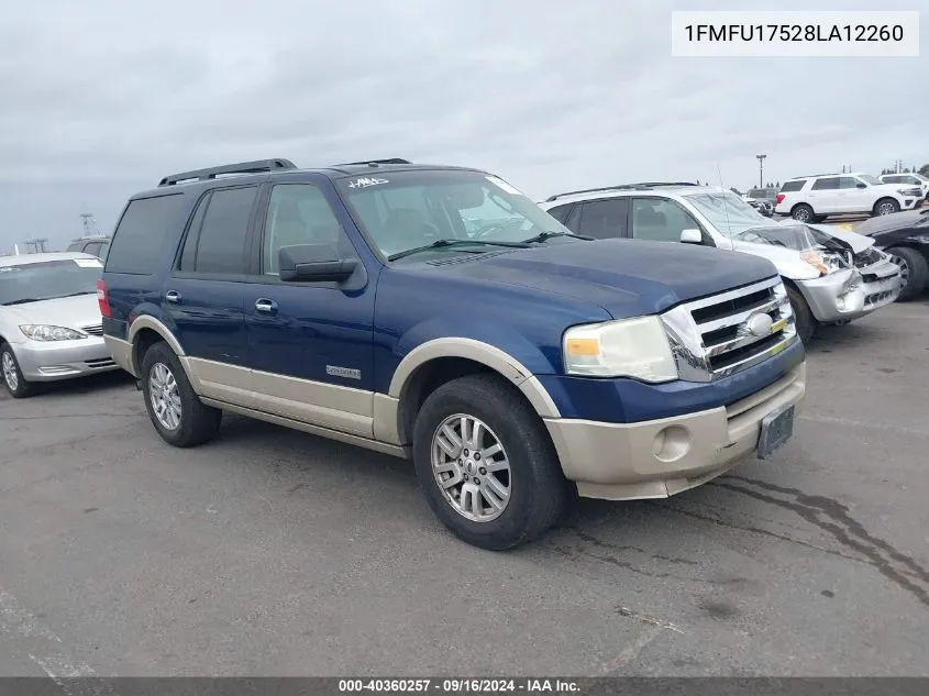 2008 Ford Expedition Eddie Bauer/King Ranch VIN: 1FMFU17528LA12260 Lot: 40360257