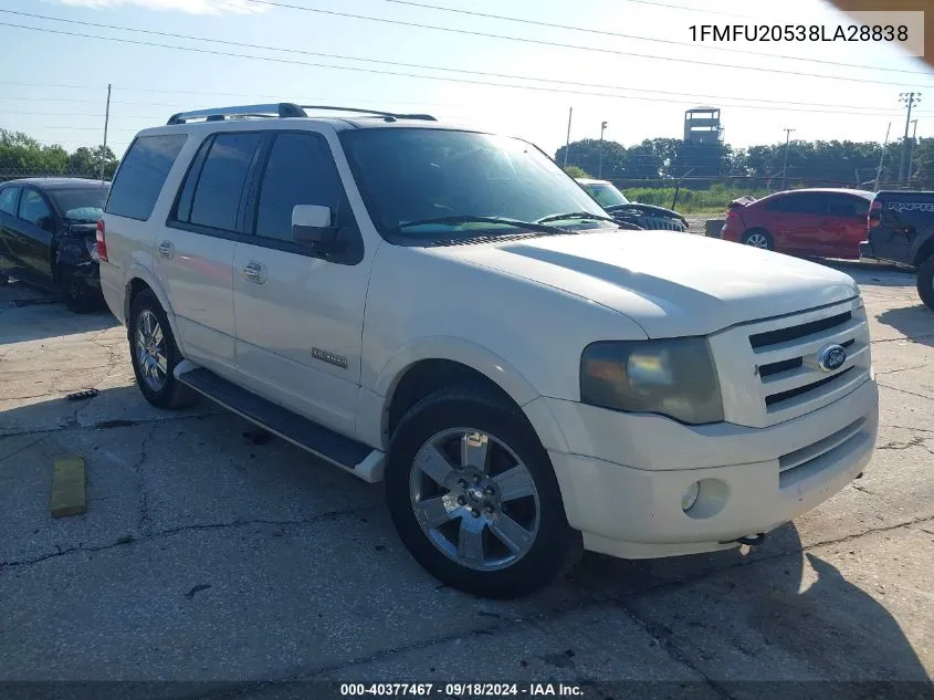 2008 Ford Expedition Limited VIN: 1FMFU20538LA28838 Lot: 40377467