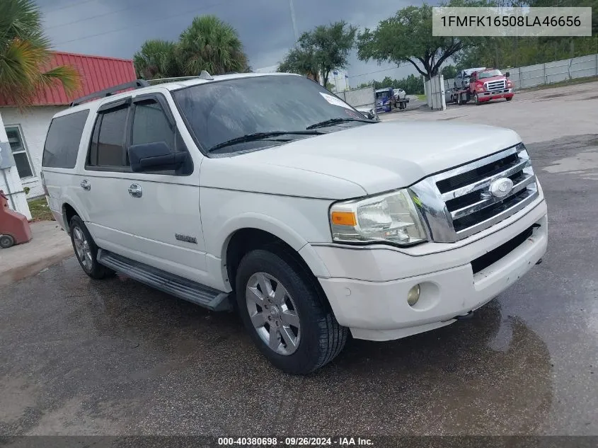 2008 Ford Expedition El Xlt VIN: 1FMFK16508LA46656 Lot: 40380698