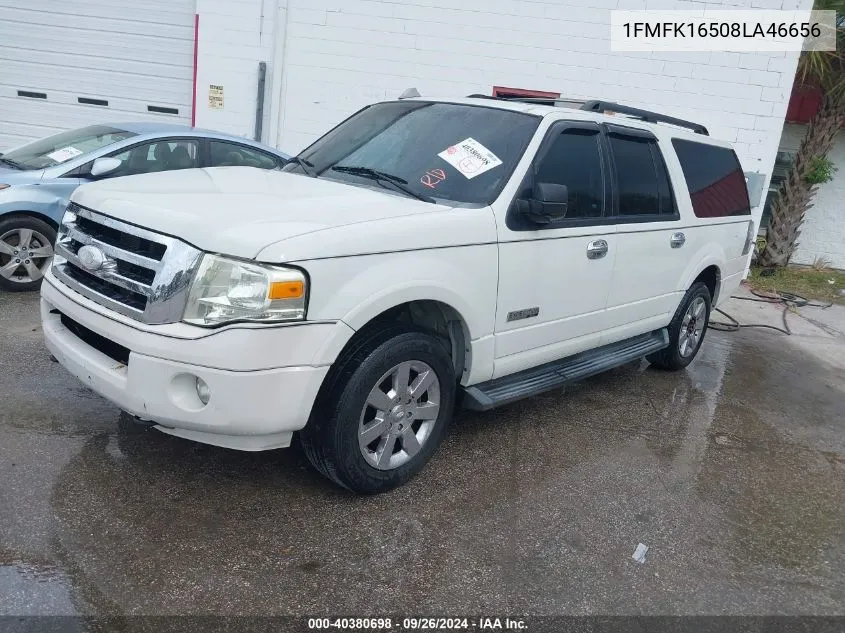 2008 Ford Expedition El Xlt VIN: 1FMFK16508LA46656 Lot: 40380698