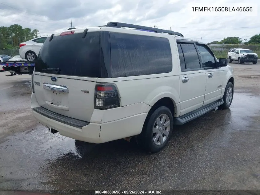 2008 Ford Expedition El Xlt VIN: 1FMFK16508LA46656 Lot: 40380698