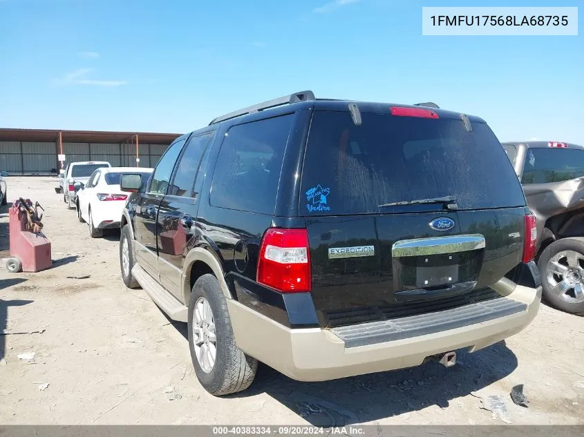 2008 Ford Expedition Eddie Bauer/King Ranch VIN: 1FMFU17568LA68735 Lot: 40383334